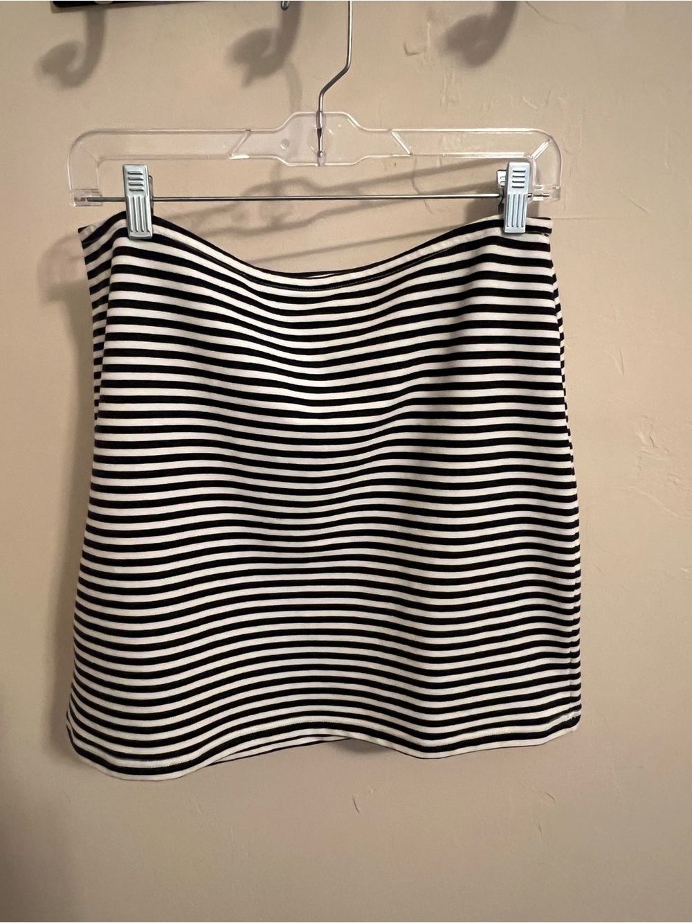 Liz Claiborne Navy and White Striped Mini Skirt